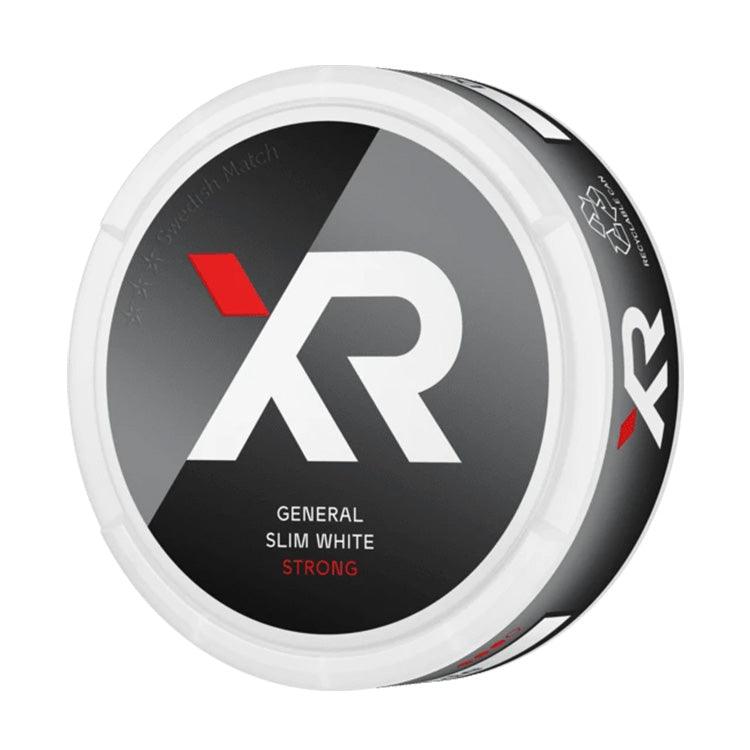 XR General Strong Slim White Portion Snus (10-pack)